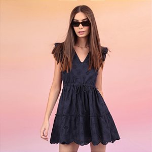 Vestido Julia Laise Azul Marinho
