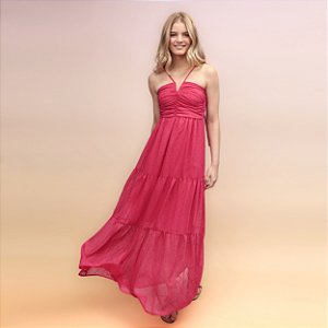 Vestido Victoria Longo Berry