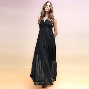 Vestido Victoria Longo Preto