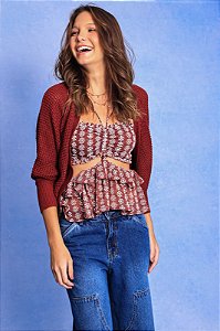 Casaco Tricot Canela