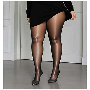 Meia Calça Anti Celulite Fina Fio 70D Slim Plus Size Veste 36 ao 46 Conforto e Alta Elasticidade Anti celulite