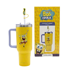 Copo Bob Esponja Tumbler Térmico Canecão Original Zona Criativa 1,150ml