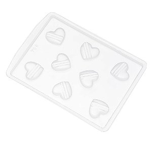 Forma PVC 758 - Coração com 2 Listas