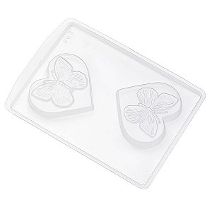Forma PVC 863 - Coração c/borboleta