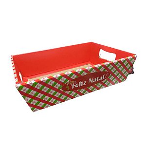 NT121 - Bandeja G 31X22,5X9,5cm Estampa xadrez