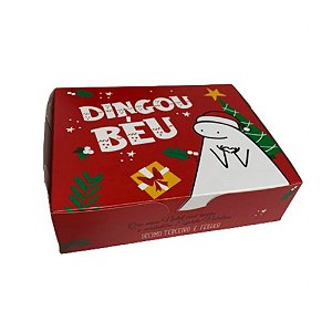 NT162- Caixa para 12 doces - 15X12X4 cm Natal dingo béu