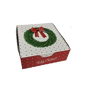 NT87 - Caixa para 9 doces 12X11X4cm Estampa guirlanda