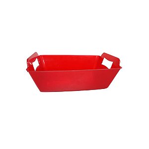 Cachepot Retangular M Vermelho