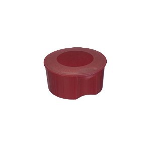 Caixa Redonda Oldplast Fliptop Vermelho C/10