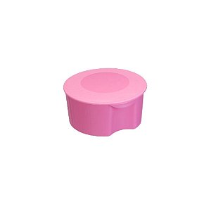 Caixa Redonda Fliptop Rosa Bebe C/10