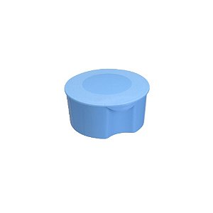 Caixa Redonda Fliptop Azul Bebe C/10