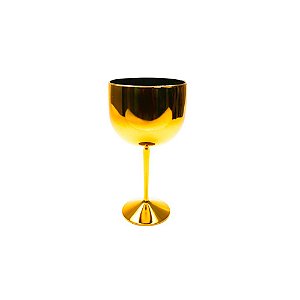 Taça Gin 500ml Ouro Metalizado