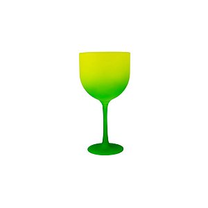 Taça Gin 500ML Degrade Amarelo/Verde