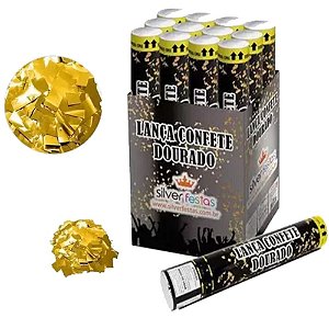 Lança Confete 60cm Dourado Lcn018