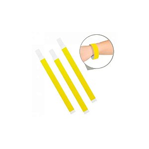 Pulseira Tyvek Amarelo Neon