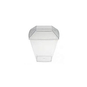 Copo Quadrado com Tampa 150ML c/10