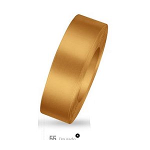 Fita de Cetim Tecida 50mx10mm Dourado