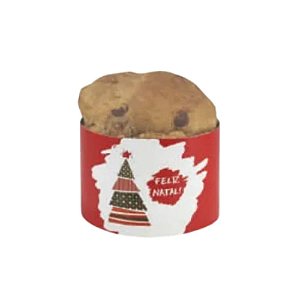 Cinta de Panetone Ideia Arvore de Natal C/10