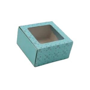 Caixa Ideia Gaveta C/visor (4 Doces) Turquesa