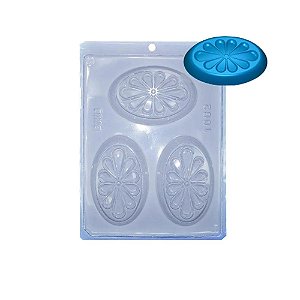 Forma PVC Sabonete Oval Petalas - REF 1062