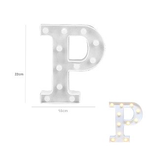 Luminária Decorativa Letra P