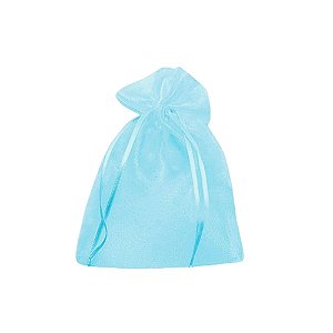 Saquinho de Organza Azul 9x12 c/10