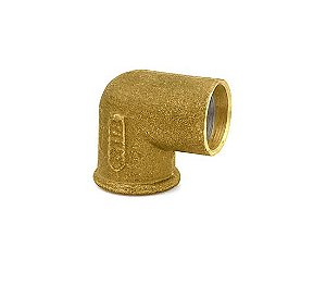 Cotovelo Femea Latão Bronze Ramo B 28 RF 1"