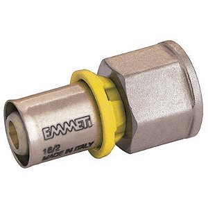Conector Femea Para Gas 3/4X20Mm Prensar Multi Gás, Emmeti