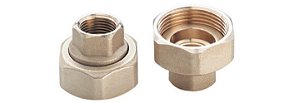 Par De Unioes Latao Para Bombas De Circ. 1.1/4X2 F, Emmeti
