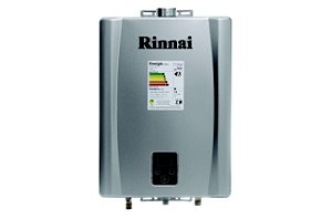 Aquecedor de Agua a Gás Eletrônico 17L E171 Rinnai GN Prata