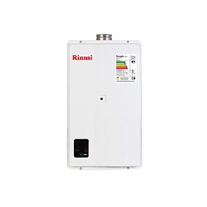 Aquecedor de Agua a Gás Eletrônico 27L E27 Rinnai GN Branco