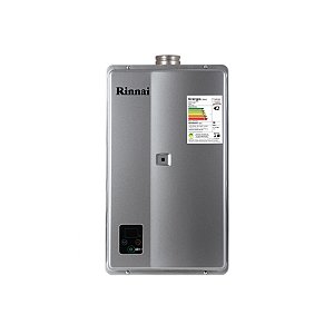 Aquecedor de Agua a Gás Eletrônico 33L E33 Rinnai GN Prata B