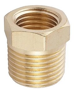 Bucha Redução Bronze Ramo RM 1/2"x RF 3/8"