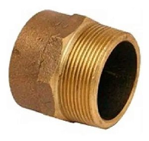 Conector Latão Macho Conector Bronze Ramo B 28 RM 1" Com Ane