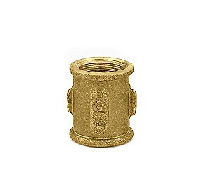 Luva Latão NPT Bronze Ramo RF 1" RF 1"