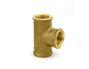 Tee Latão Bronze Ramo RF 3/4" RF 3/4"