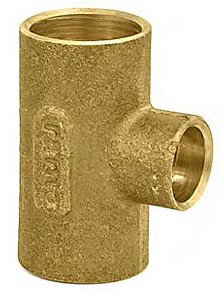 Tee Redução Central Bronze Ramo B 35 B 15