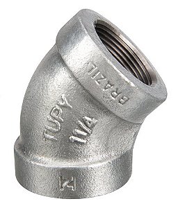Cotovelo 45 3/8 NPT Alta Pressao Tupy Preto