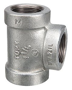 Tee 3 NPT Alta Pressao Tupy Preto