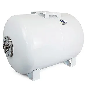 Vaso De Expansão 100L Veh Horiz. Aco Carbono E Inox Ecopress