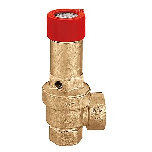 Valvula de seguranca 1.1/4 F 4 bar Caleffi Vermelho
