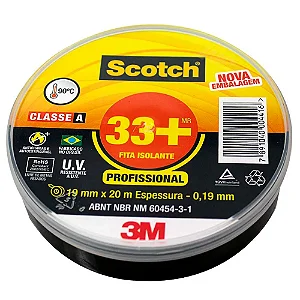 Fita Isolante Scotch 33+ 20Mx19Mm 3M Scotch