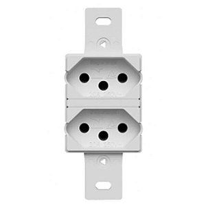 Tomada Para Condulete 10A 2P+T Sem Placa Embutir Branca Weg