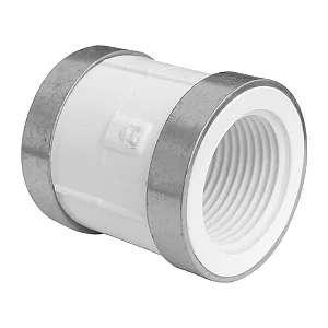 Luva Roscavel Pvc Reforco Metalico 3/4 Plastilit