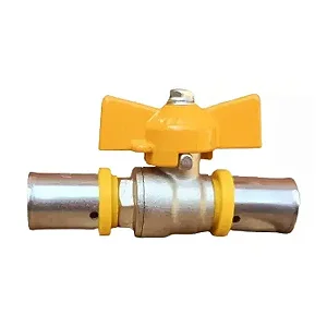 Valvula Esfera Gas Reta Prensar 20X20