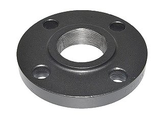 Flange De Aco Carbono 2" Pn 10/16 Rosca 2" Bsp (4 Furos) Ber