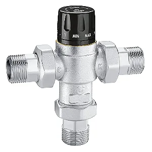 Misturador Termostatico Regulavel 35 -65 C 01" C/Ret. Caleff