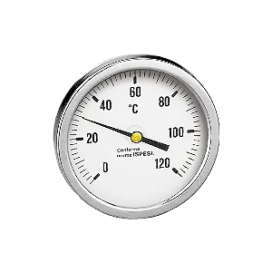 Termometro D.80 0-1200 Radial Caleffi Prata