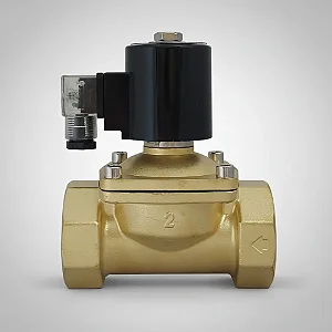 Valvula Solenoide Latão Vedação Nbr 2/2 Vias Conexão 2 Pol.