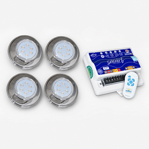 Iluminação Inteligente De Piscina – Kit 4 Pontos